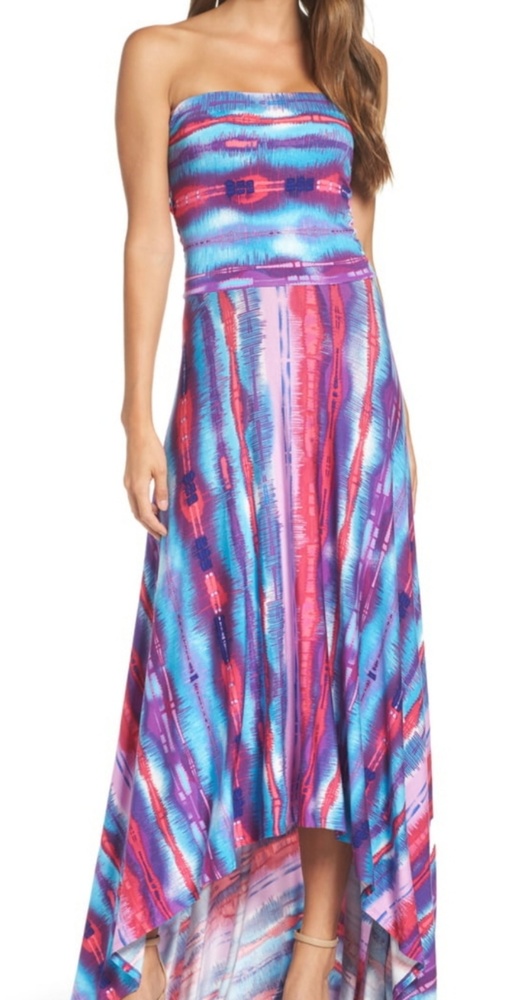 Felicity & Coco Strapless Neon Maxi Dress
